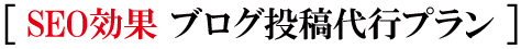 SEO効果 ブログ投稿代行プラン SEO効果 ブログ投稿代行プラン